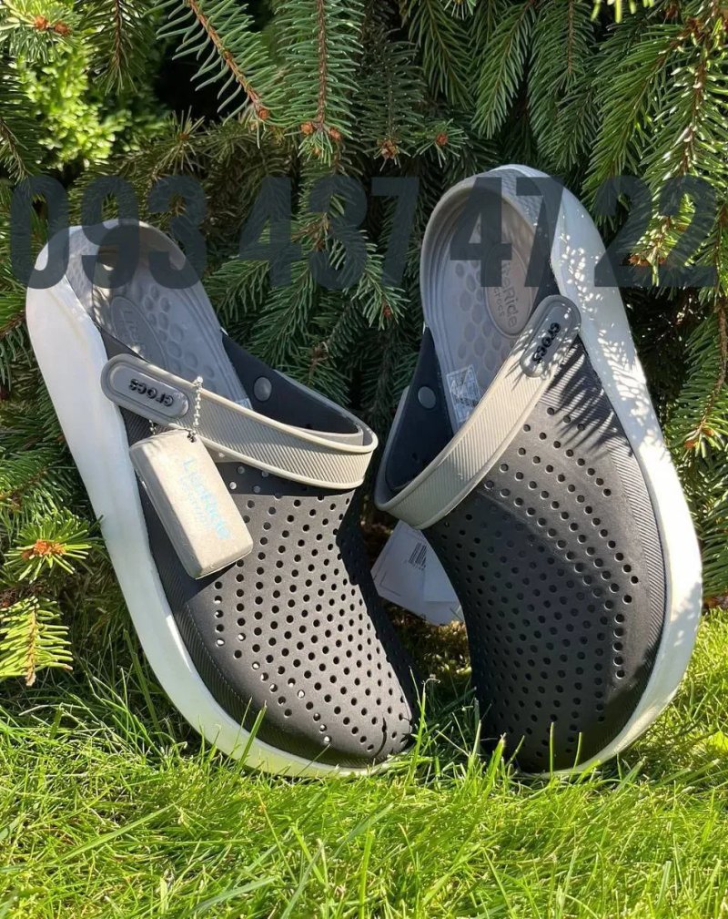 Чоловічі Крокси Сабо Crocs LiteRide лайтрайд сірі купити усі розміри — фото 5