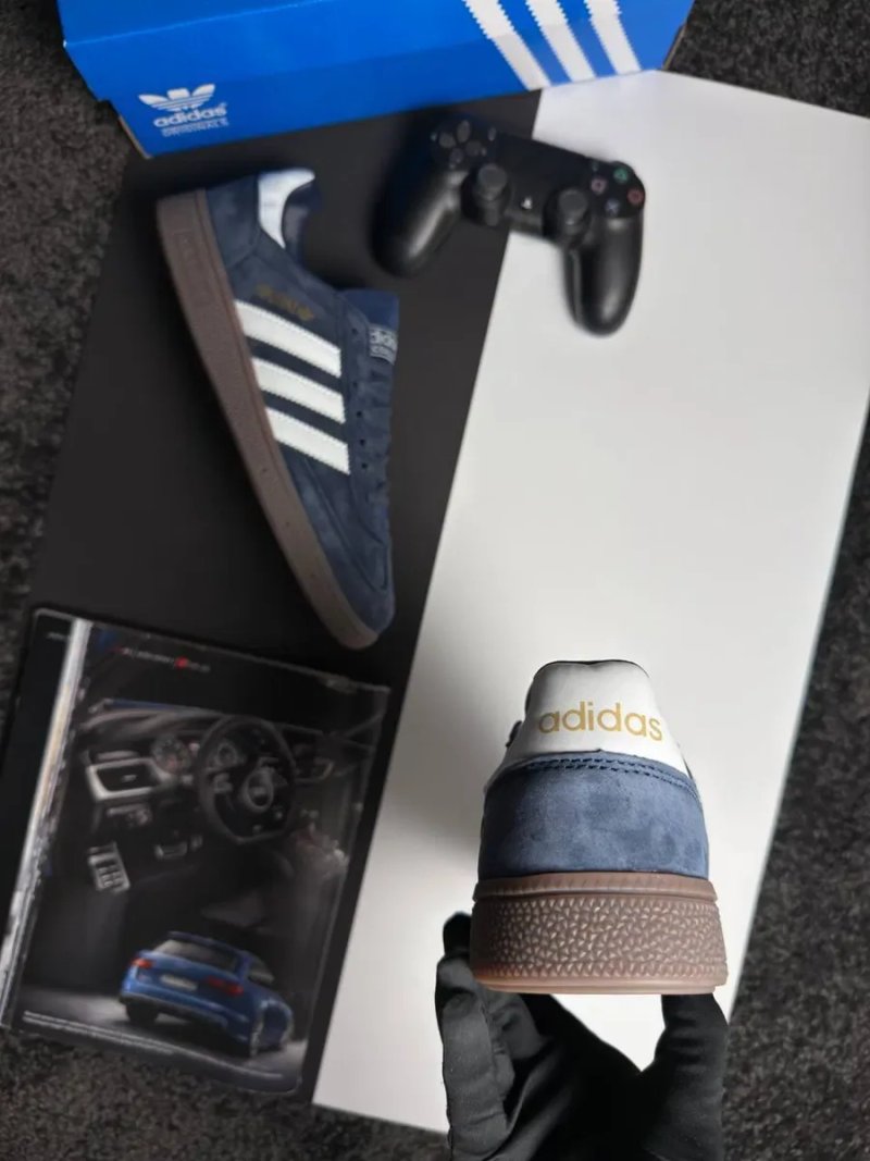 Чоловічі кросівки адідас Adidas Handball Spezial M Navy White [41-45] — фото 5