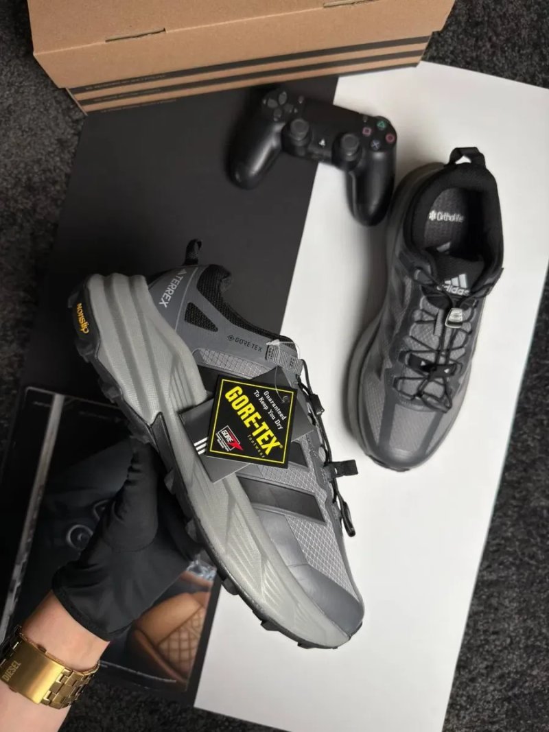 Чоловічі кросівки адідас Adidas Terrex Freehiker SL GTX Grey Black [41-46] — фото 3