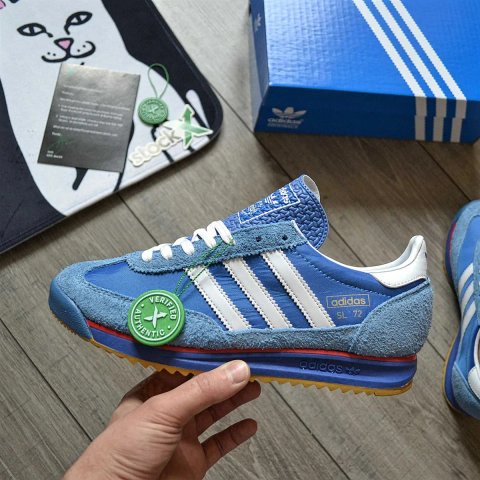 Чоловічі кросівки Adidas SL 72 RS 'Blue/Core White/Better Scarlet' Розміри 40-45