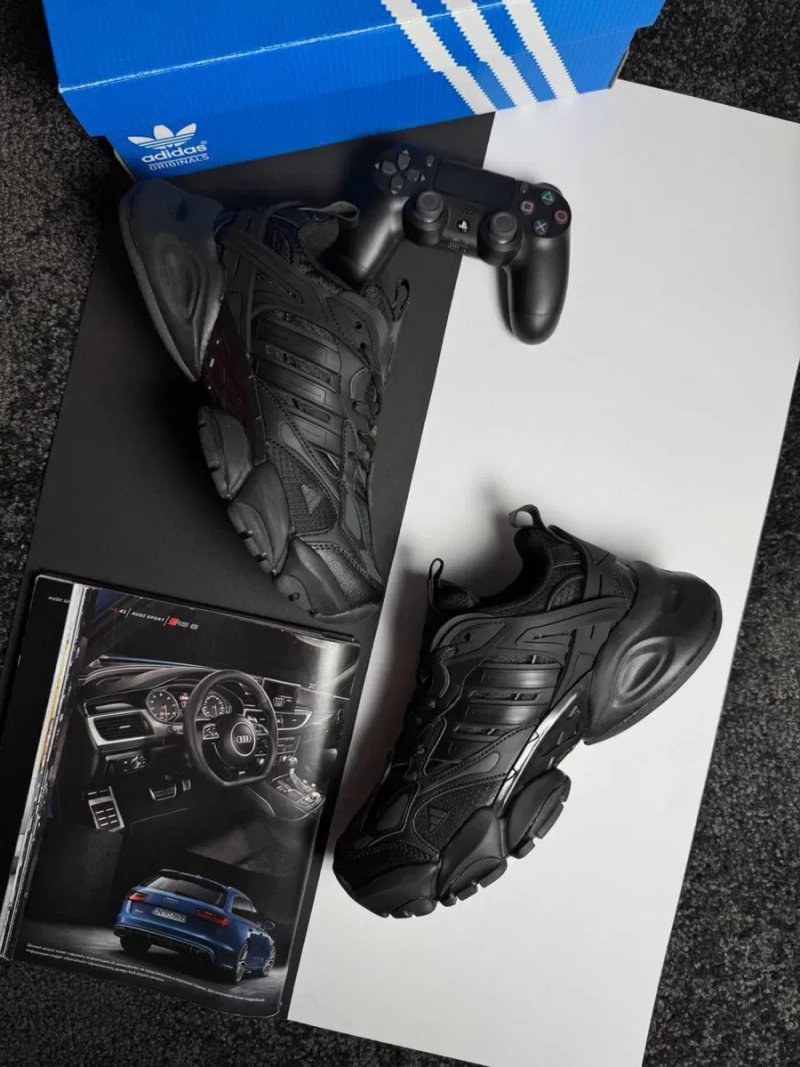 Чоловічі кросівки Adidas XLG Runner Deluxe GTX All Black [41-45] — фото 8