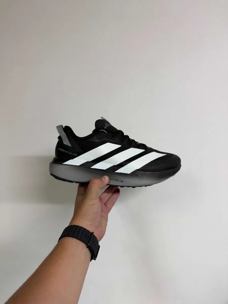 Чоловічі кросівки Adizero EVO SL ATR "Black White" Розміри 41-45 — фото 2