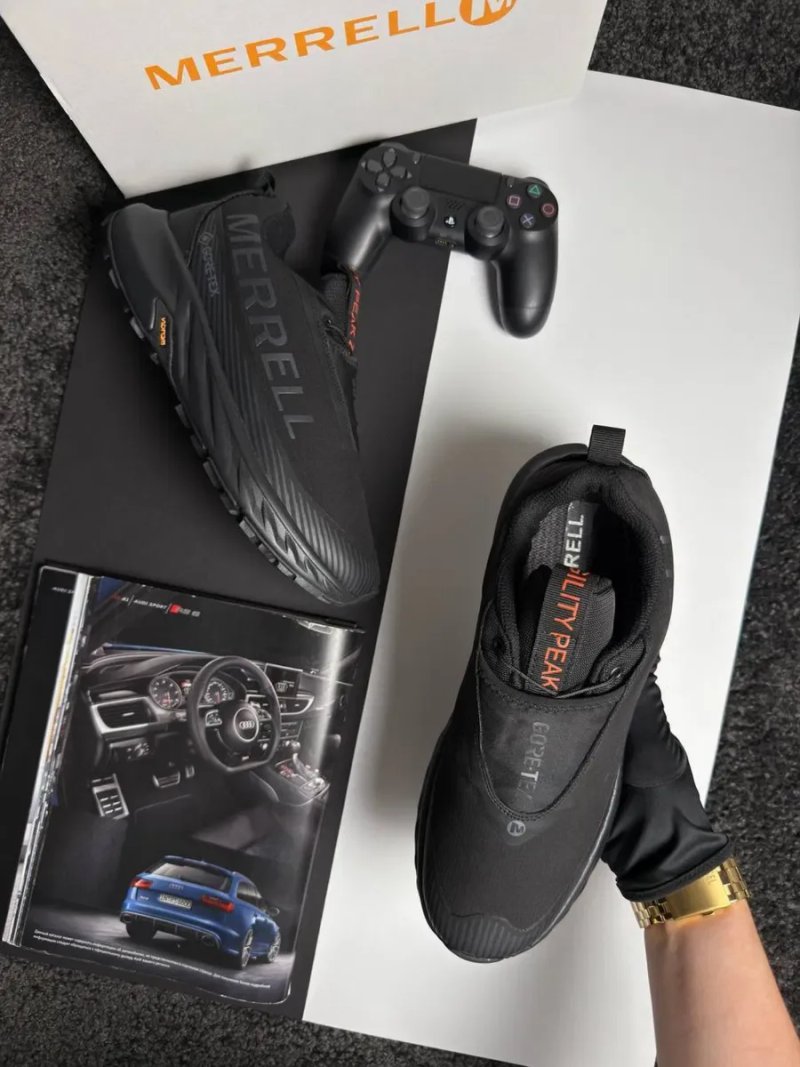 Чоловічі кросівки мерел Merrell Agility Peak 5 GTX Black Orange [41-45] — фото 2