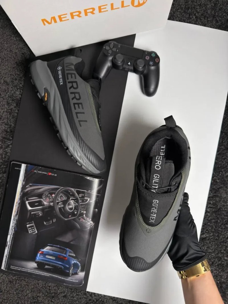 Чоловічі кросівки Merrell Agility Peak 5 GTX Grey Black [41-45] — фото 2