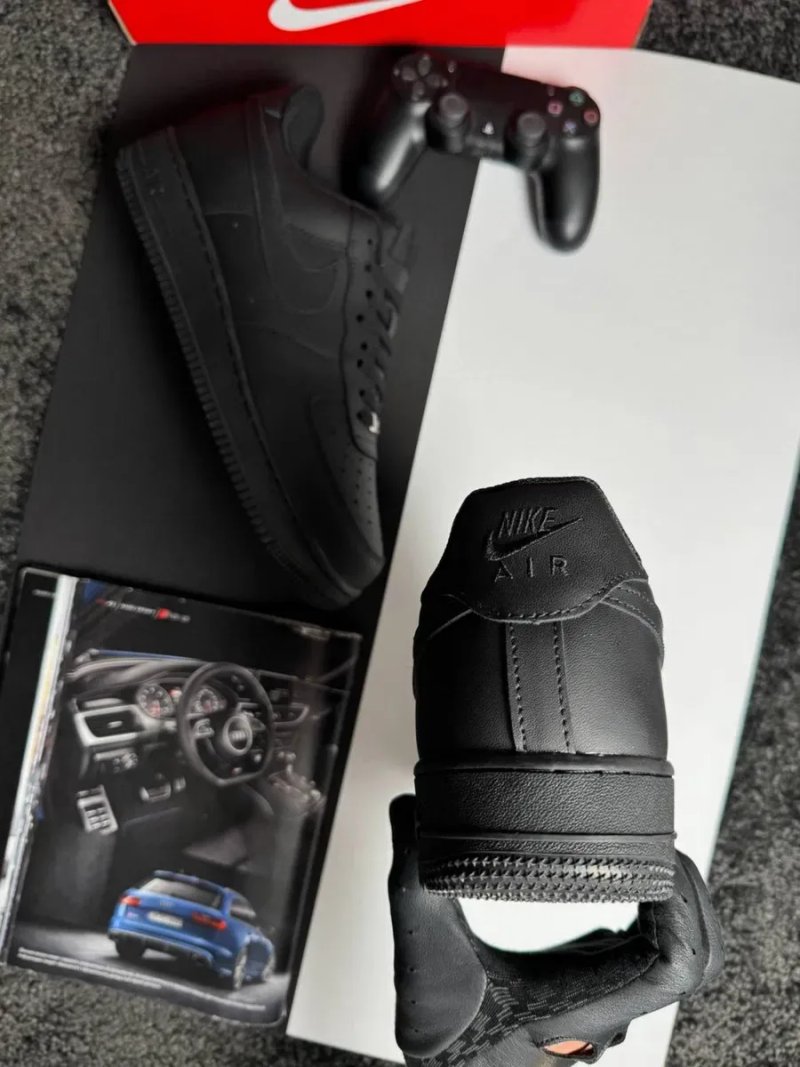 Чоловічі кросівки найк аір форс великі розміри Nike Air Force 1 Big Size All Black [47-49] — фото 5