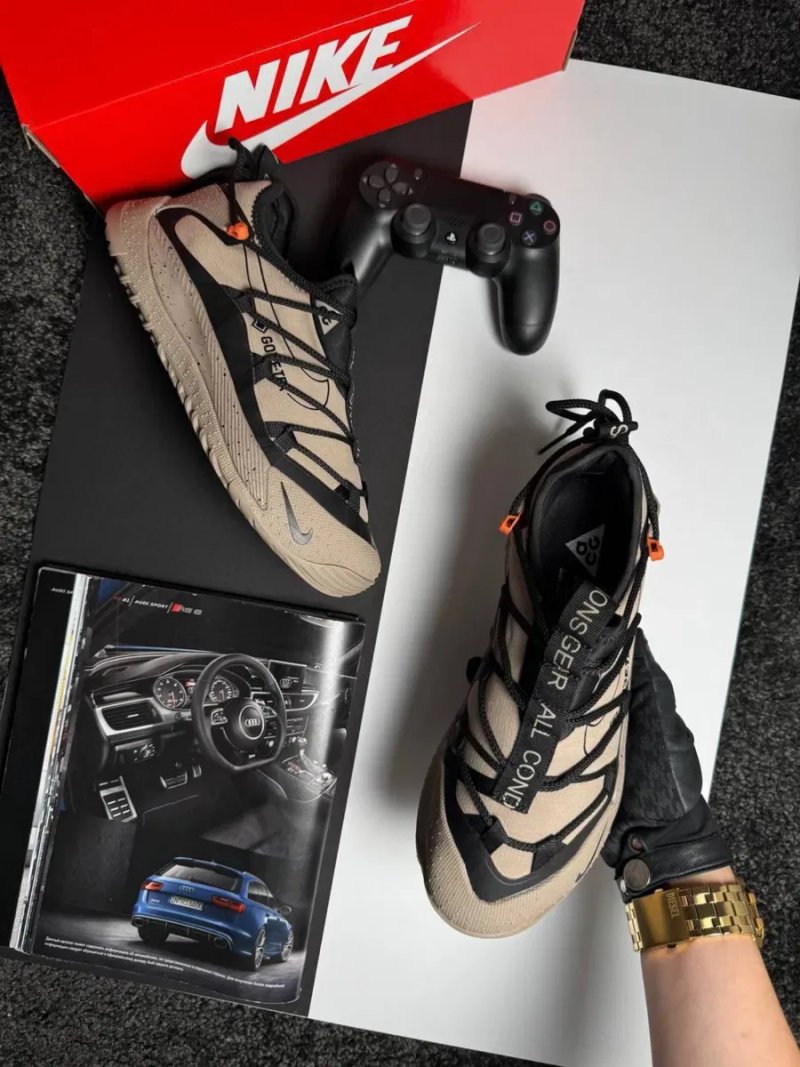 Чоловічі кросівки найк антарктік Nike ACG Terra Antarktik Low GTX Beige Black [41-45] — фото 2