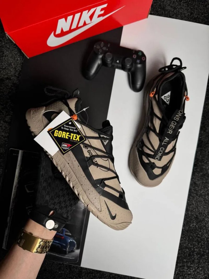 Чоловічі кросівки найк антарктік Nike ACG Terra Antarktik Low GTX Beige Black [41-45] — фото 3