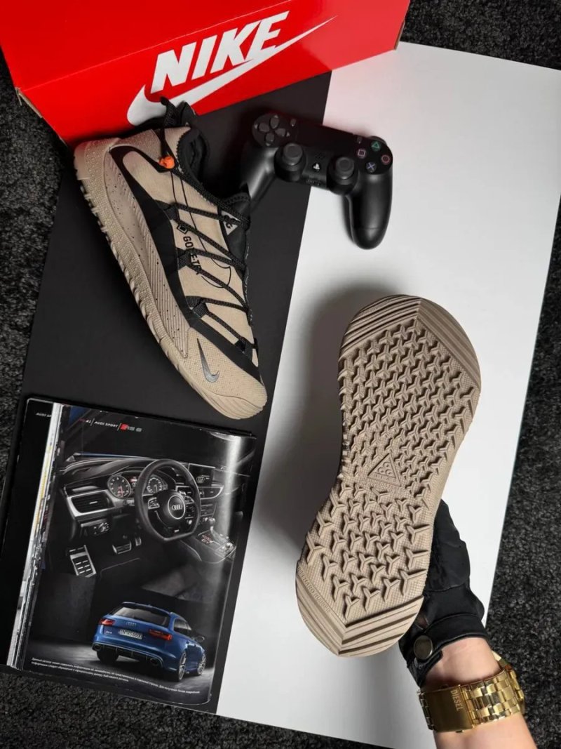 Чоловічі кросівки найк антарктік Nike ACG Terra Antarktik Low GTX Beige Black [41-45] — фото 6