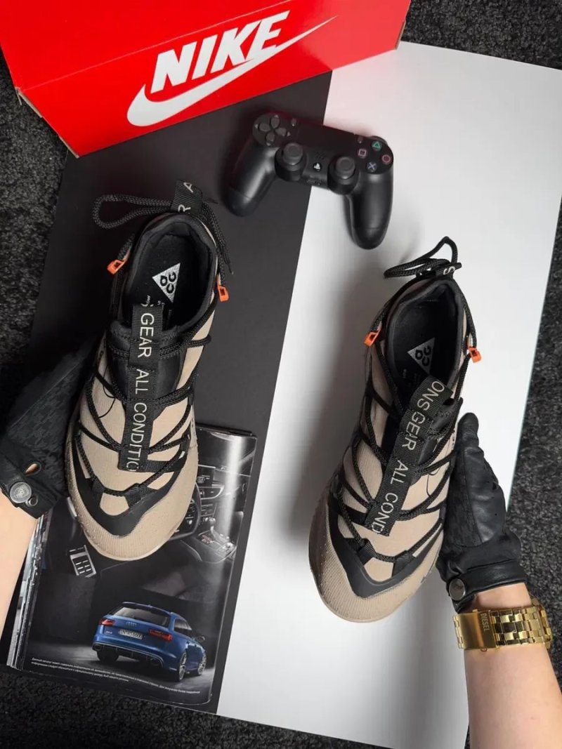 Чоловічі кросівки найк антарктік Nike ACG Terra Antarktik Low GTX Beige Black [41-45] — фото 7
