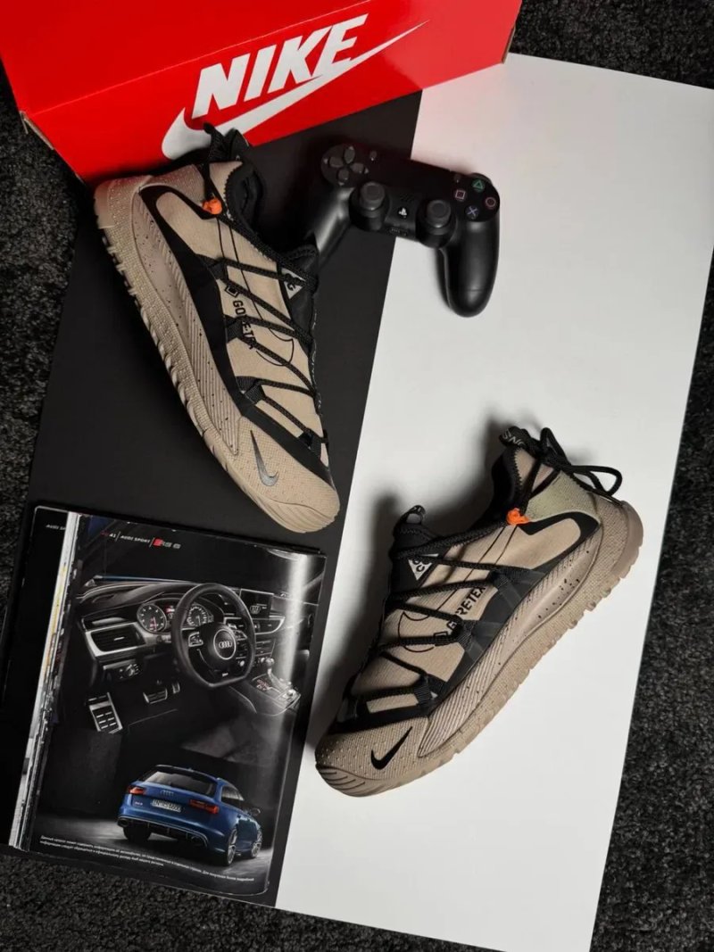 Чоловічі кросівки найк антарктік Nike ACG Terra Antarktik Low GTX Beige Black [41-45] — фото 8