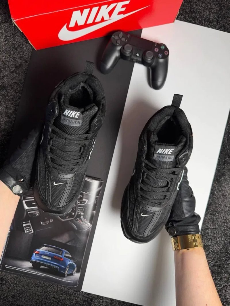 Чоловічі кросівки найк Nike Initiator High Fur Black [41,42,43,44,45,46] — фото 7