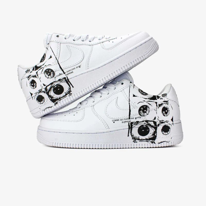 Чоловічі кросівки Nike Air Force 1 Low х Comme des Garçons Supreme. Розміри 40-45 — фото 3