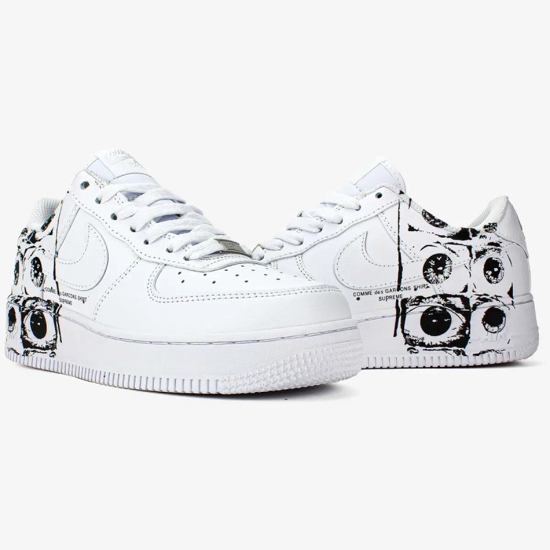 Чоловічі кросівки Nike Air Force 1 Low х Comme des Garçons Supreme. Розміри 40-45 — фото 8