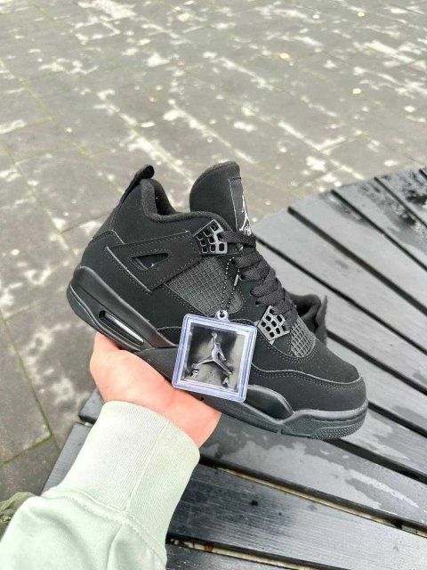 Чоловічі кросівки Nike Air Jordan Retro 4 "Black" 01545. Розміри 40-45