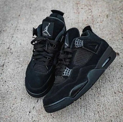 Чоловічі кросівки Nike Air Jordan Retro 4 "Black Cat" Розміри 40-45