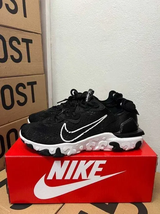 Чоловічі кросівки Nike React Vision Lux "Black/White" Розміри 40-45 — фото 3