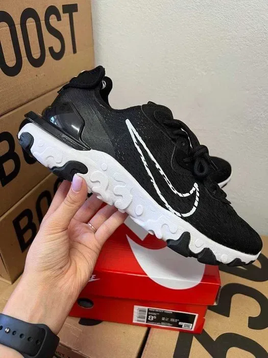 Чоловічі кросівки Nike React Vision Lux "Black/White" Розміри 40-45 — фото 4