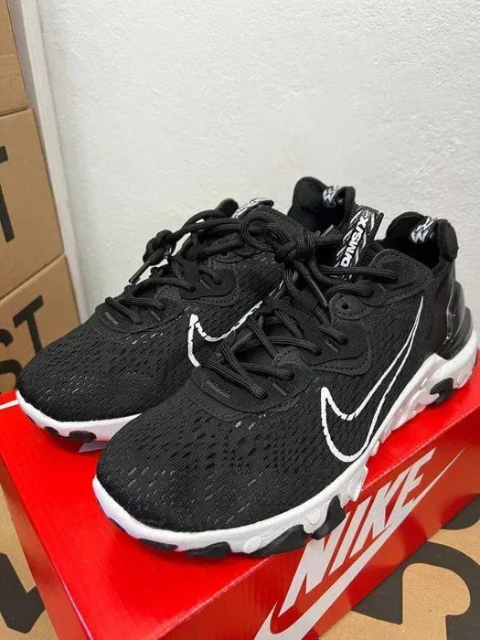 Чоловічі кросівки Nike React Vision Lux "Black/White" Розміри 40-45 — фото 7