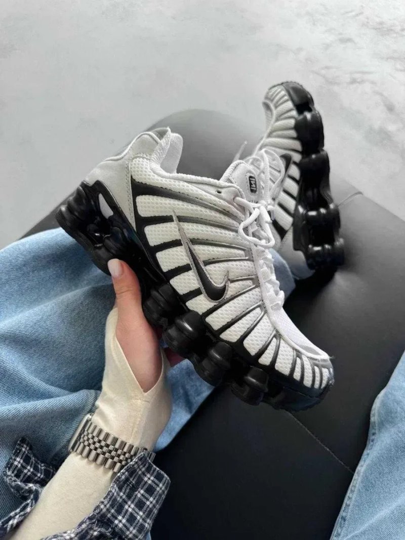 Чоловічі кросівки Nike Shox TL "Black/White" Розміри 40-45 — фото 3