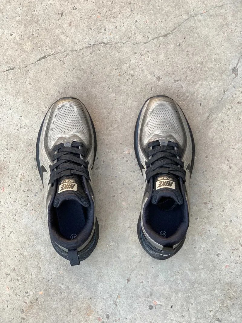 Чоловічі кросівки Nike Zoom Pegasus Khaki Black (41-46) — Найк Пегасус, олива, хакі, чорні, осінь — фото 7