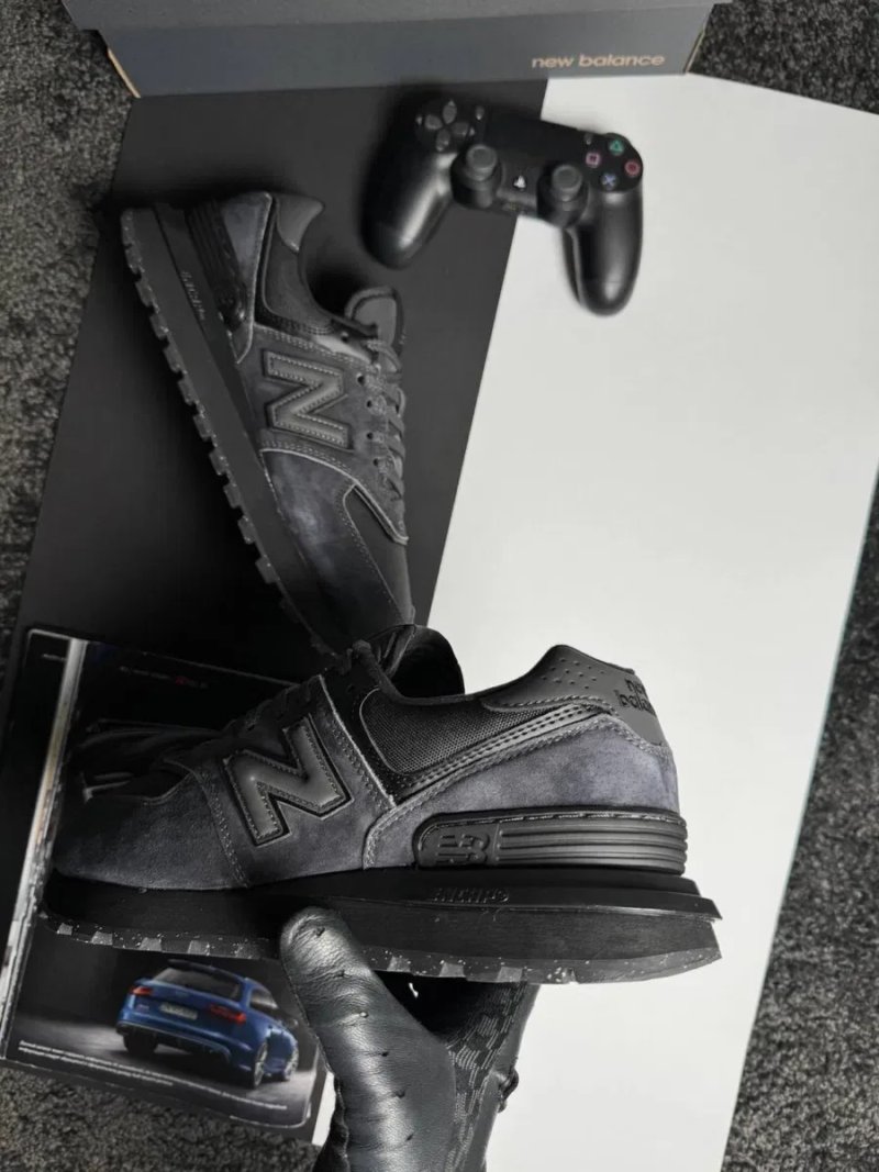 Чоловічі кросівки нью беланс New Balance 574 Classic GTX Dark Grey Black [41-46] — фото 4