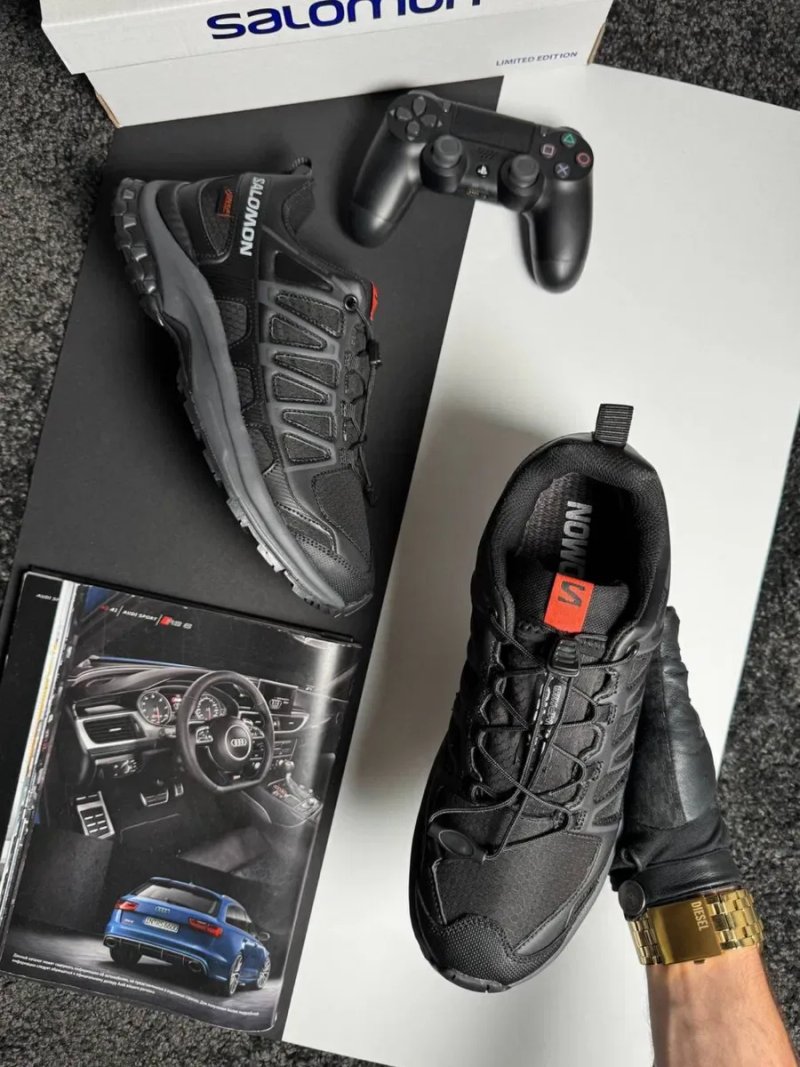 Чоловічі кросівки саломон Salomon XA PRO 3D Amphib GTX Black White Grey [41-45] — фото 2
