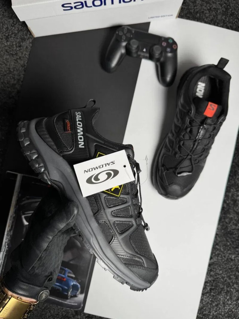 Чоловічі кросівки саломон Salomon XA PRO 3D Amphib GTX Black White Grey [41-45] — фото 3