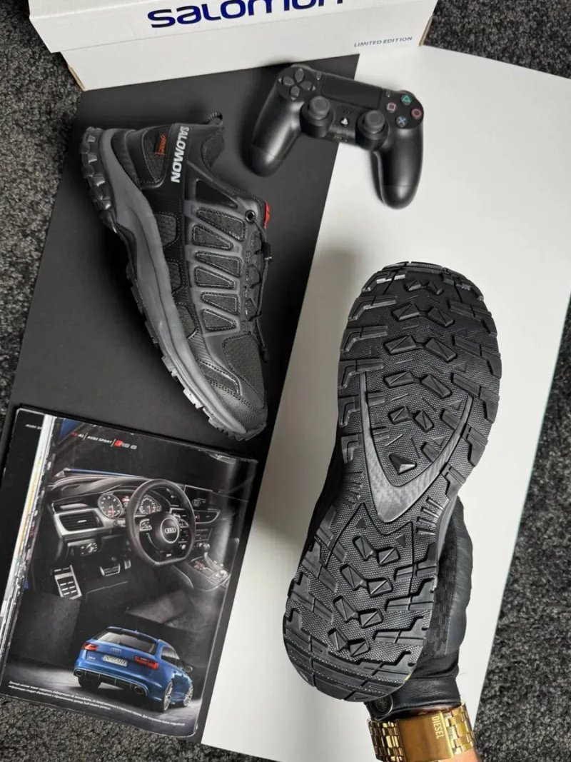 Чоловічі кросівки саломон Salomon XA PRO 3D Amphib GTX Black White Grey [41-45] — фото 6