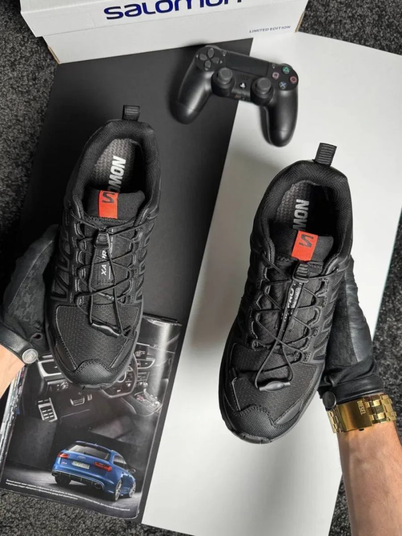 Чоловічі кросівки саломон Salomon XA PRO 3D Amphib GTX Black White Grey [41-45] — фото 7