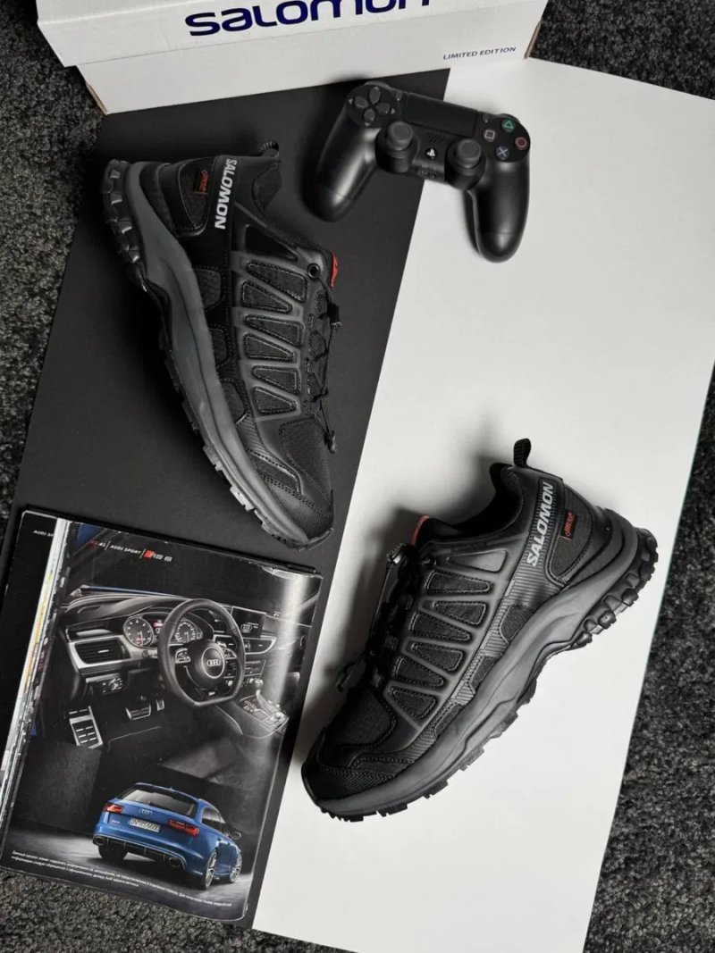 Чоловічі кросівки саломон Salomon XA PRO 3D Amphib GTX Black White Grey [41-45] — фото 8