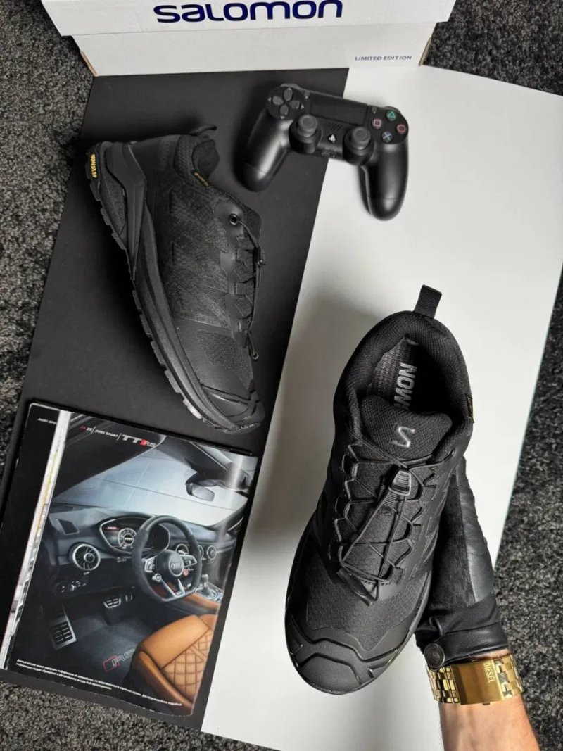 Чоловічі кросівки Salomon X-Adventure GTX All Black [41-46] — фото 2
