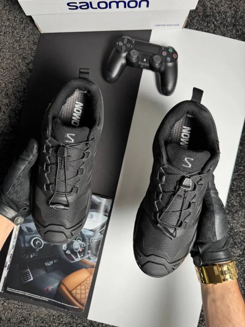 Чоловічі кросівки Salomon X-Adventure GTX All Black [41-46] — фото 7