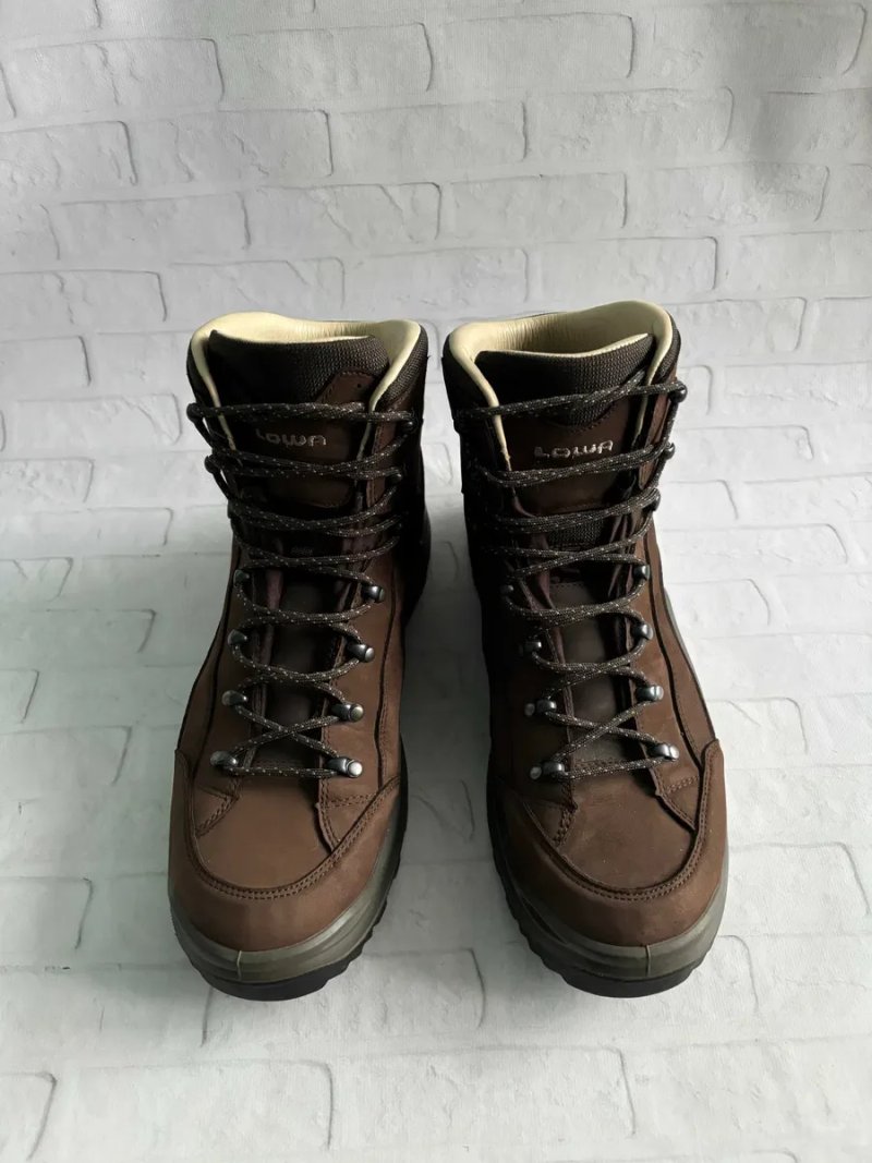 Чоловічі Шкіряні Трекінгові Черевики Чоботи Лова Ренегейд Lowa Renegade Leather Size 49 Розмір Мужские Кожаные Ботинки Сапоги Оригінал — фото 2