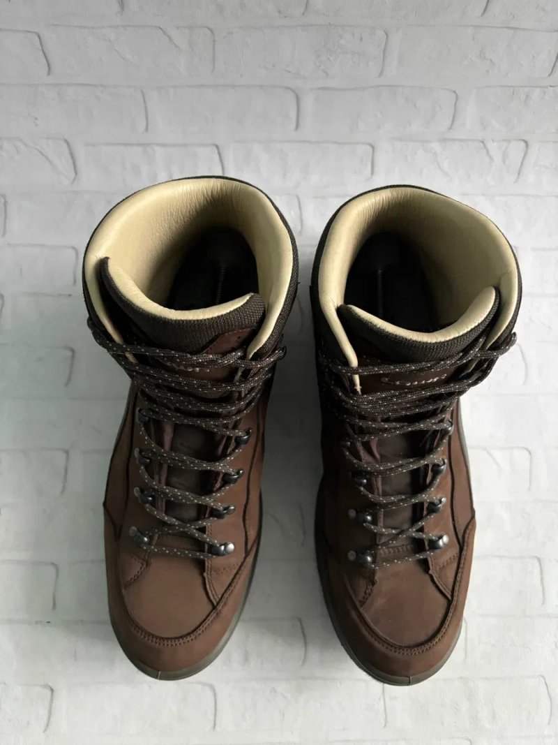 Чоловічі Шкіряні Трекінгові Черевики Чоботи Лова Ренегейд Lowa Renegade Leather Size 49 Розмір Мужские Кожаные Ботинки Сапоги Оригінал — фото 3
