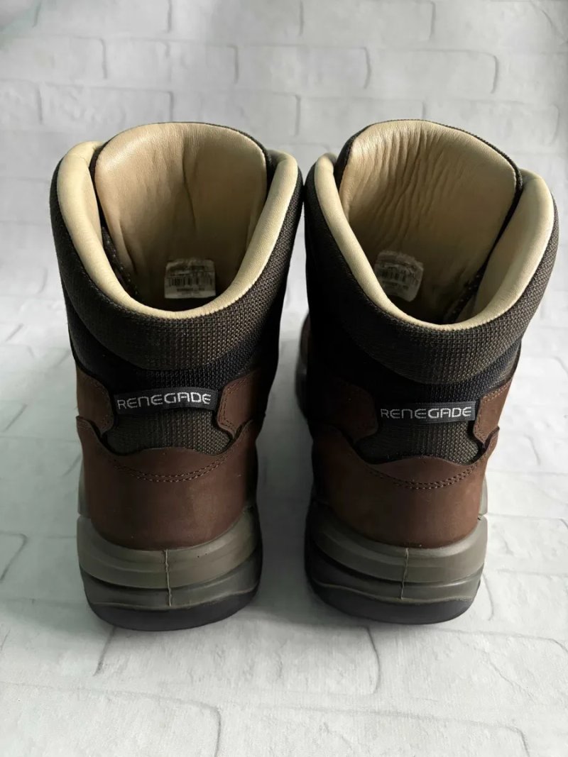 Чоловічі Шкіряні Трекінгові Черевики Чоботи Лова Ренегейд Lowa Renegade Leather Size 49 Розмір Мужские Кожаные Ботинки Сапоги Оригінал — фото 4