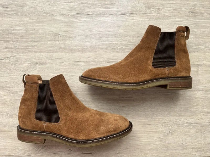 Чоловічі шкіряні туфлі броги черевики clarks ecco 41 розмір bally — фото 2