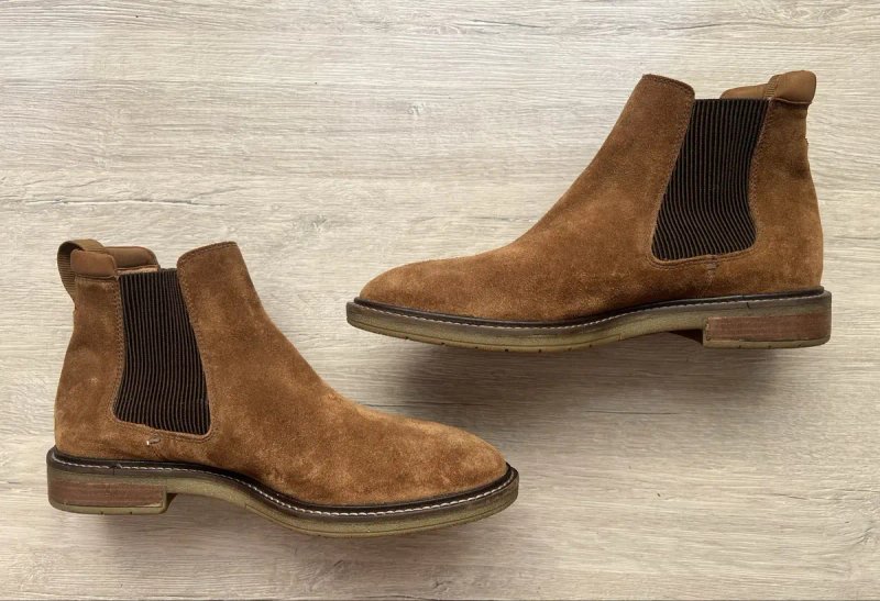 Чоловічі шкіряні туфлі броги черевики clarks ecco 41 розмір bally — фото 3