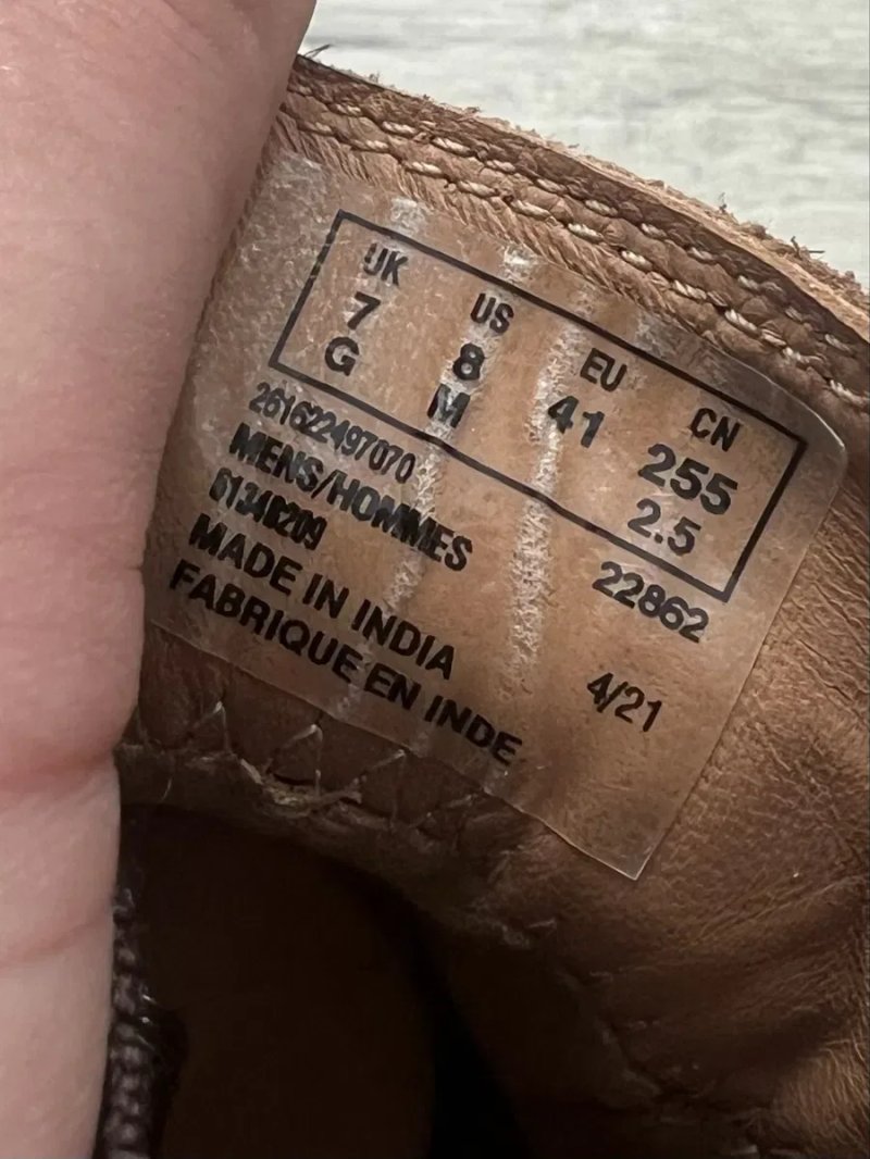 Чоловічі шкіряні туфлі броги черевики clarks ecco 41 розмір bally — фото 8