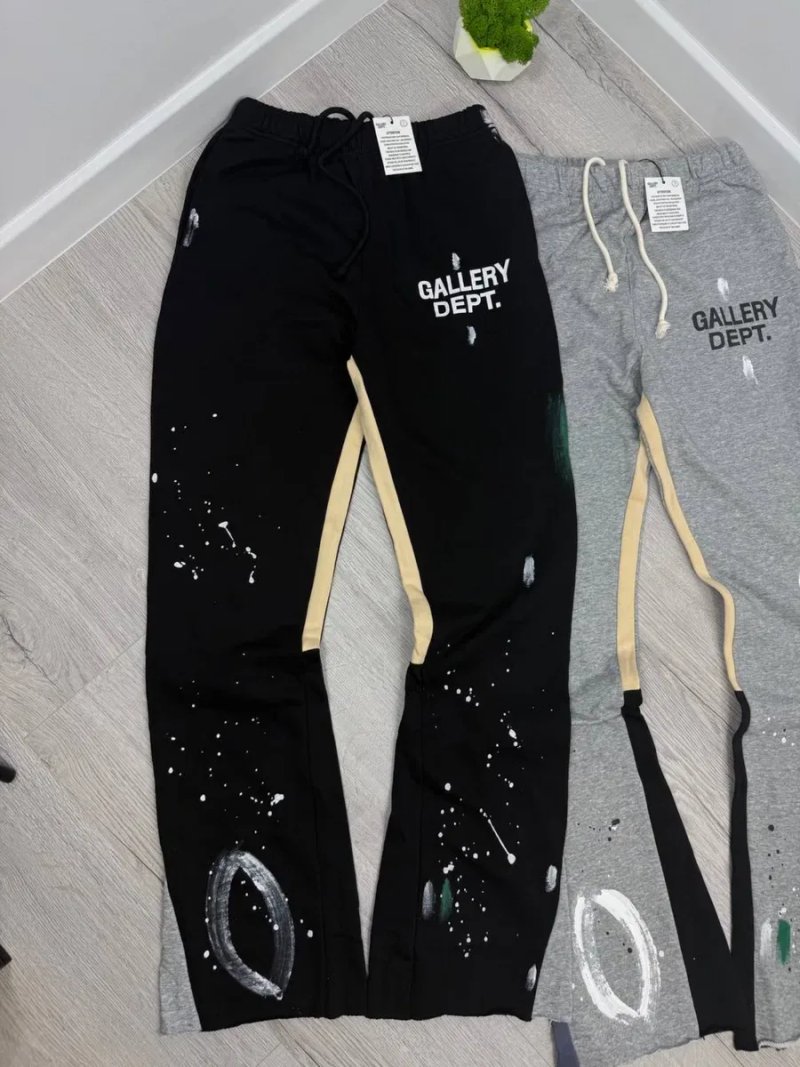 Чоловічі штани GALLERY DEPT. | Джогери | Спортивні штани Галері Депт | Чорні / Сірі — фото 6