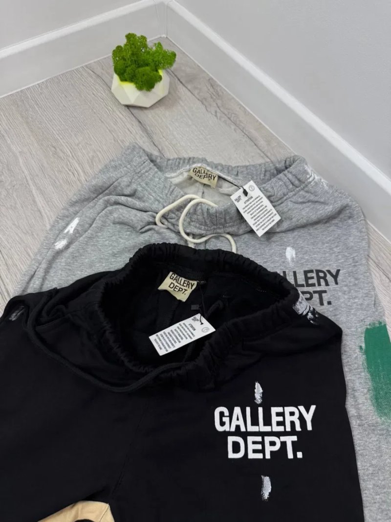 Чоловічі штани GALLERY DEPT. | Джогери | Спортивні штани Галері Депт | Чорні / Сірі — фото 7