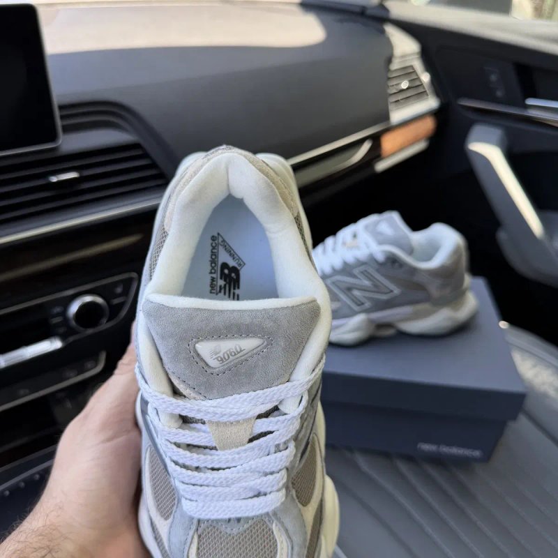 Чоловічі жіночі кросівки нюбеланс сірі New balance 9060 grey brown — фото 3