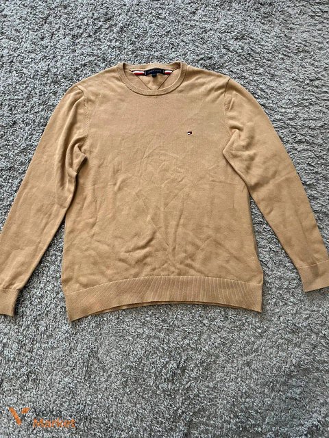Чоловічий джемпер Tommy Hilfiger L бежевий 100% бавовна