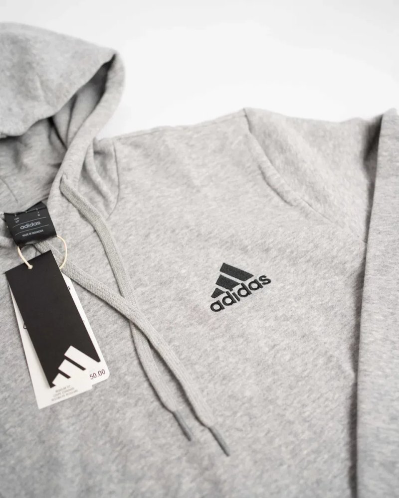 Чоловічий костюм худі+штани Adidas Essentials Feelcozy Hoodie & Pant H12213 HL2230 сірий оригінал СУПЕР-ЦІНА — фото 2