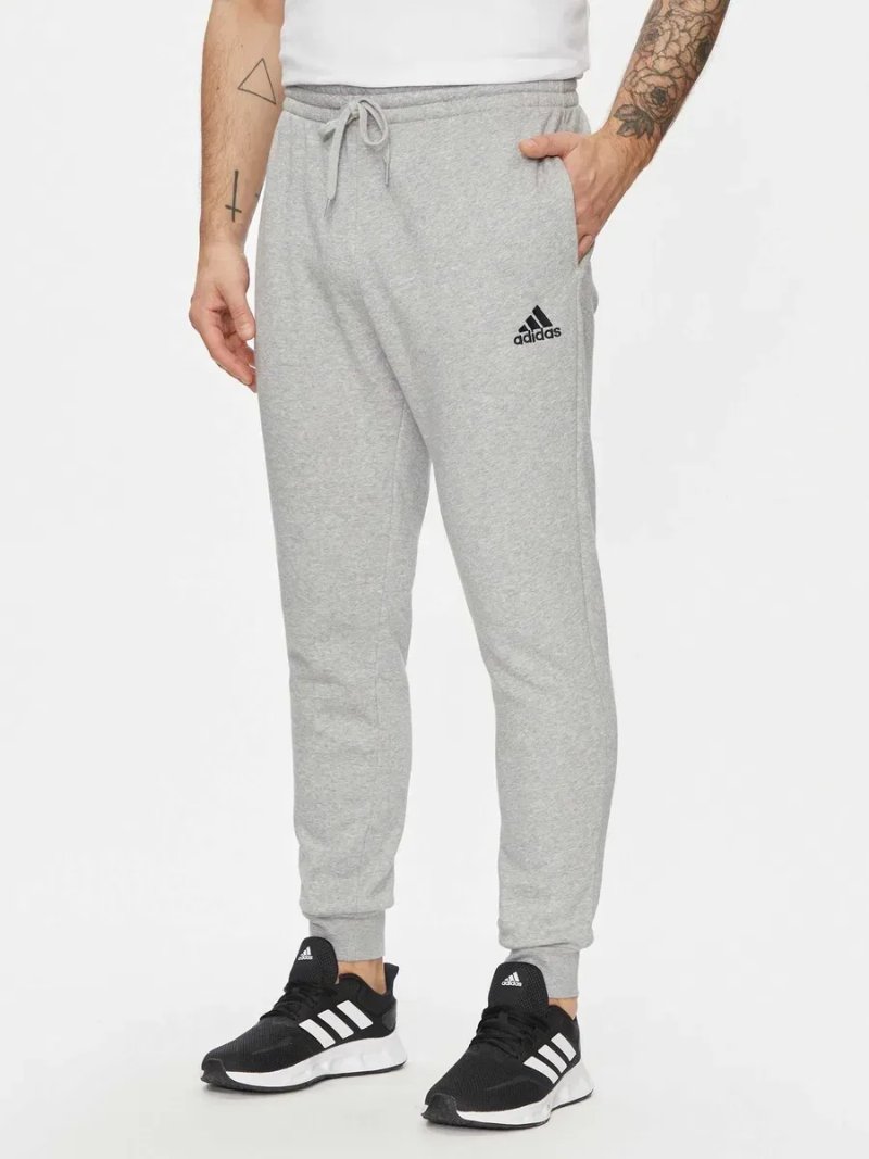 Чоловічий костюм худі+штани Adidas Essentials Feelcozy Hoodie & Pant H12213 HL2230 сірий оригінал СУПЕР-ЦІНА — фото 4