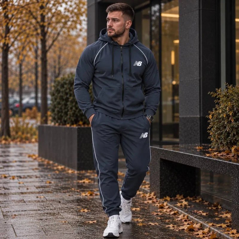 Чоловічий костюм New Balance l ТОП якість l Штани і Зіп-худі Нью Беланс | Спортивний костюм — фото 2