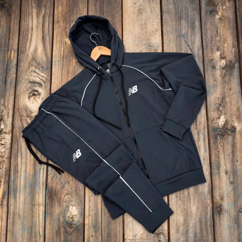 Чоловічий костюм New Balance l ТОП якість l Штани і Зіп-худі Нью Беланс | Спортивний костюм — фото 7