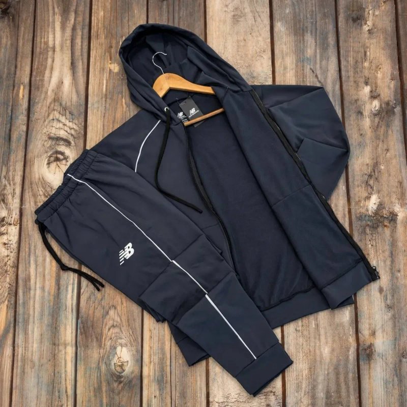 Чоловічий костюм New Balance l ТОП якість l Штани і Зіп-худі Нью Беланс | Спортивний костюм — фото 8