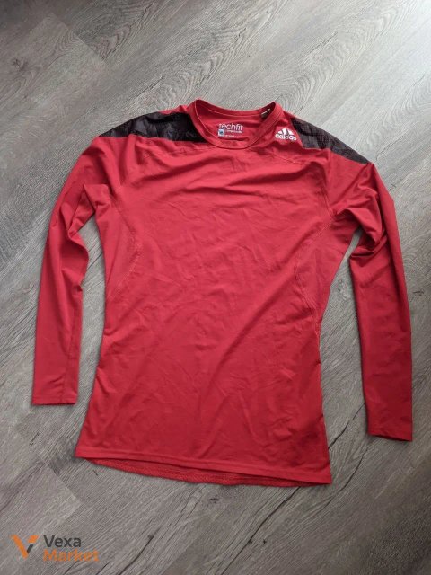 Чоловічий лонгслів Adidas Techfit Climacool Compression червоний