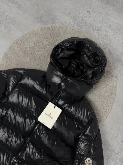 Чоловічий пуховик Moncler чорний | Зимова куртка | Стильний пуховик