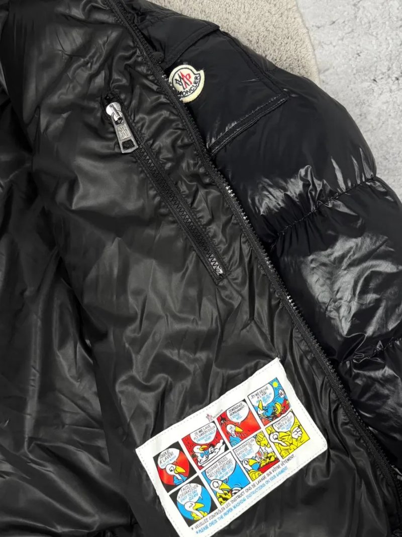 Чоловічий пуховик Moncler чорний | Зимова куртка | Стильний пуховик — фото 3